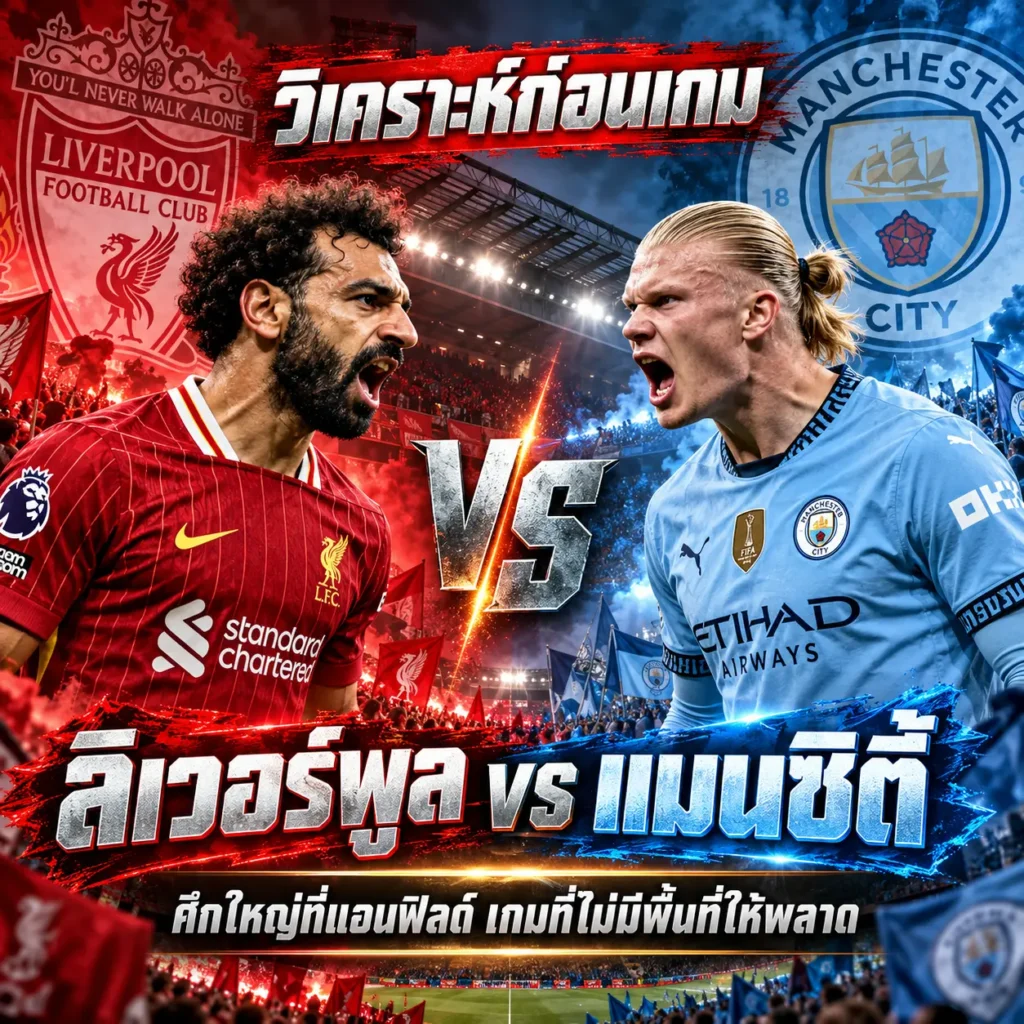 วิเคราะห์บอล ลิเวอร์พูล vs แมนซิตี้